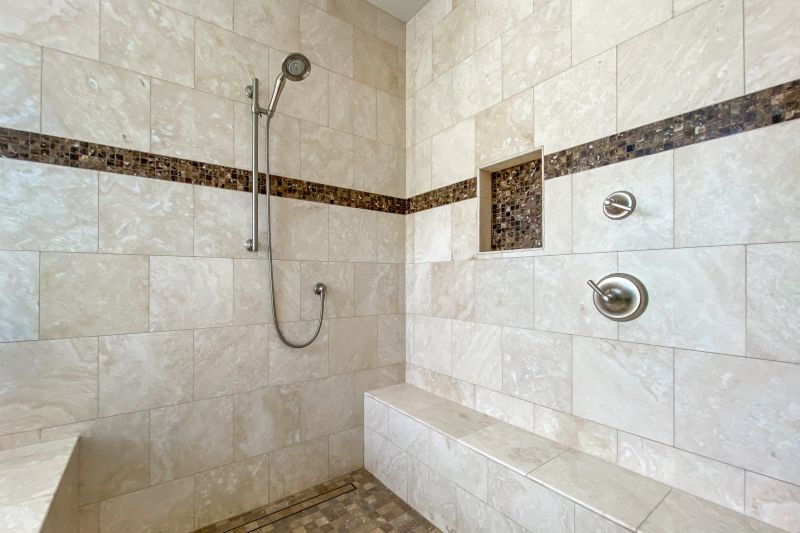 Walk-In Shower with Minimal Frame